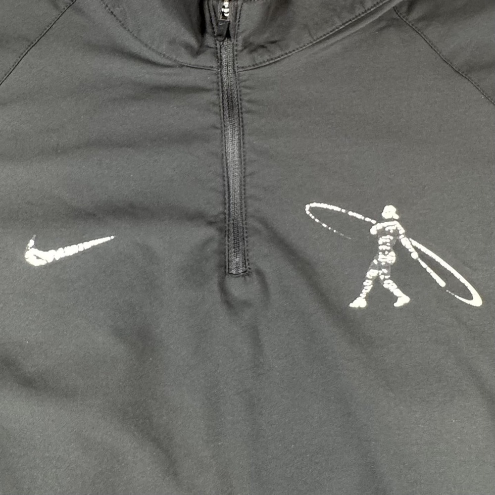 Nike Swingman Windbreaker Jacket Mens Large Gray 1/4 Zip Ken Griffey Jr Pullover - Picture 2 of 9